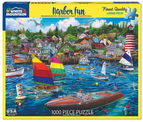 White Mountain Puzzles Harbor Fun 1000 Piece Puzzle