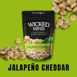 Wicked Minis Seasoned Oyster Crackers | Jalapeno Cheddar