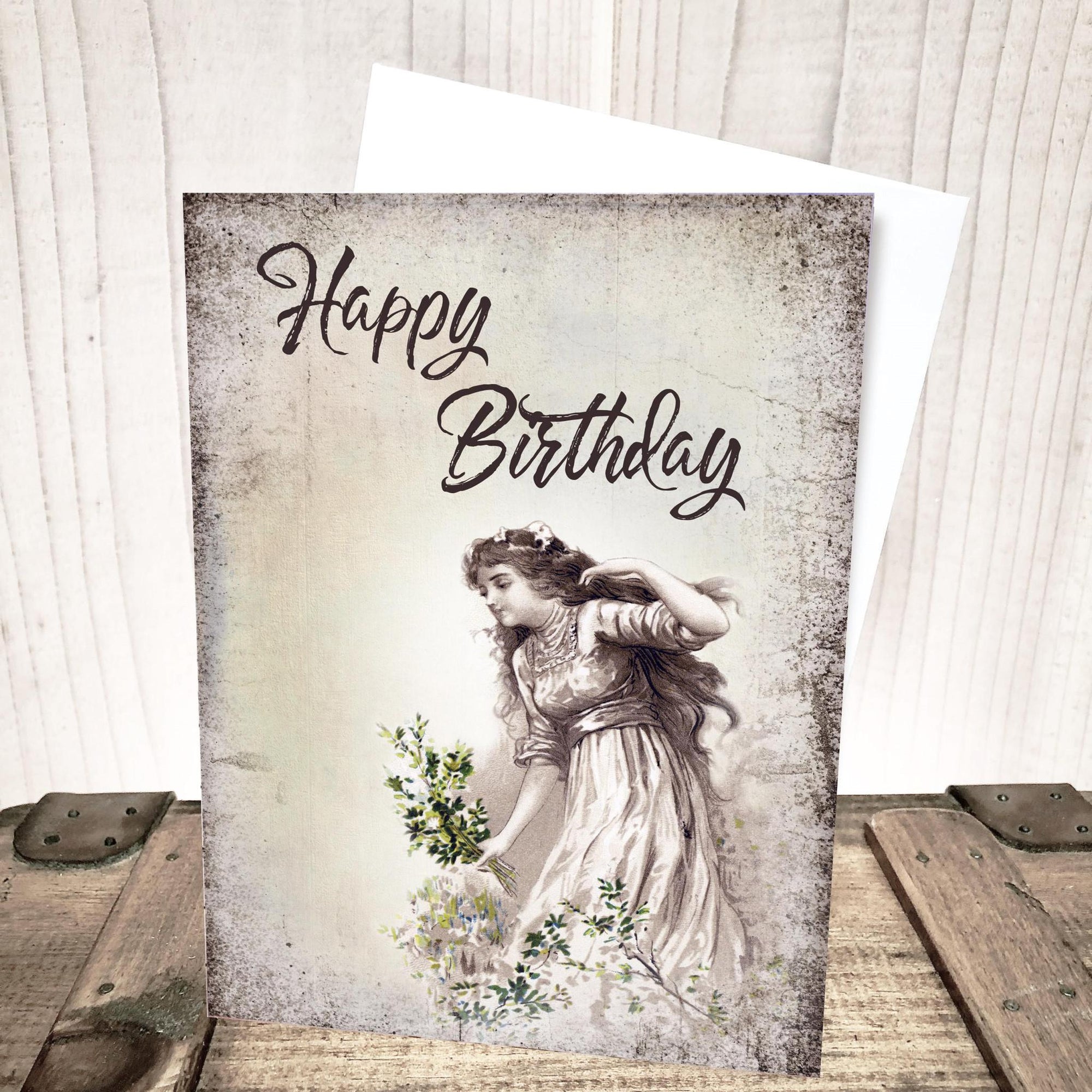 Wild Flower Girl Birthday Card by Yesterday's Best