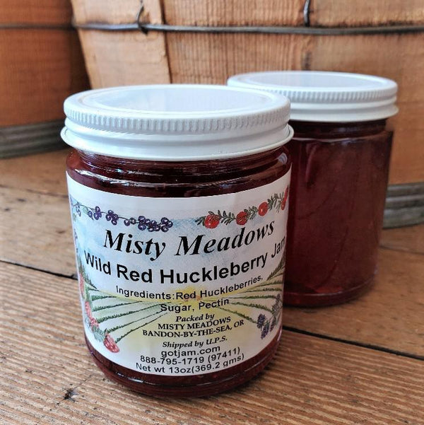 Misty Meadows Small Batch Rare Fruit Jams Wild Red Huckleberry Jam