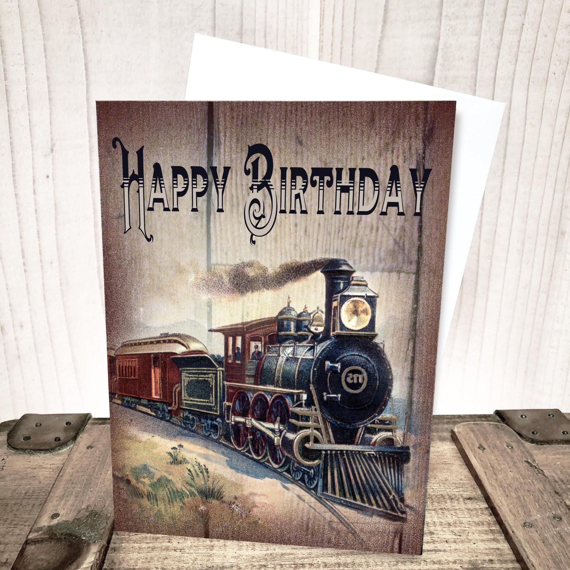 Wild West Train Birthday Card by Yesterday's Best
