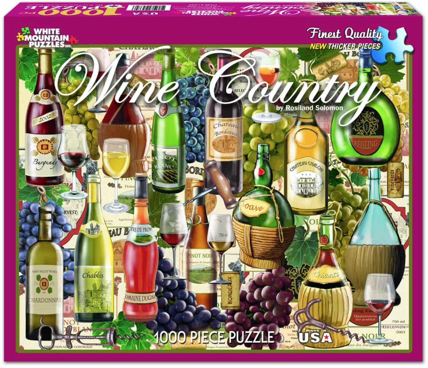 Wine Country 1000 Piece Jigsaw Puzzle by White Mountain Puzzle