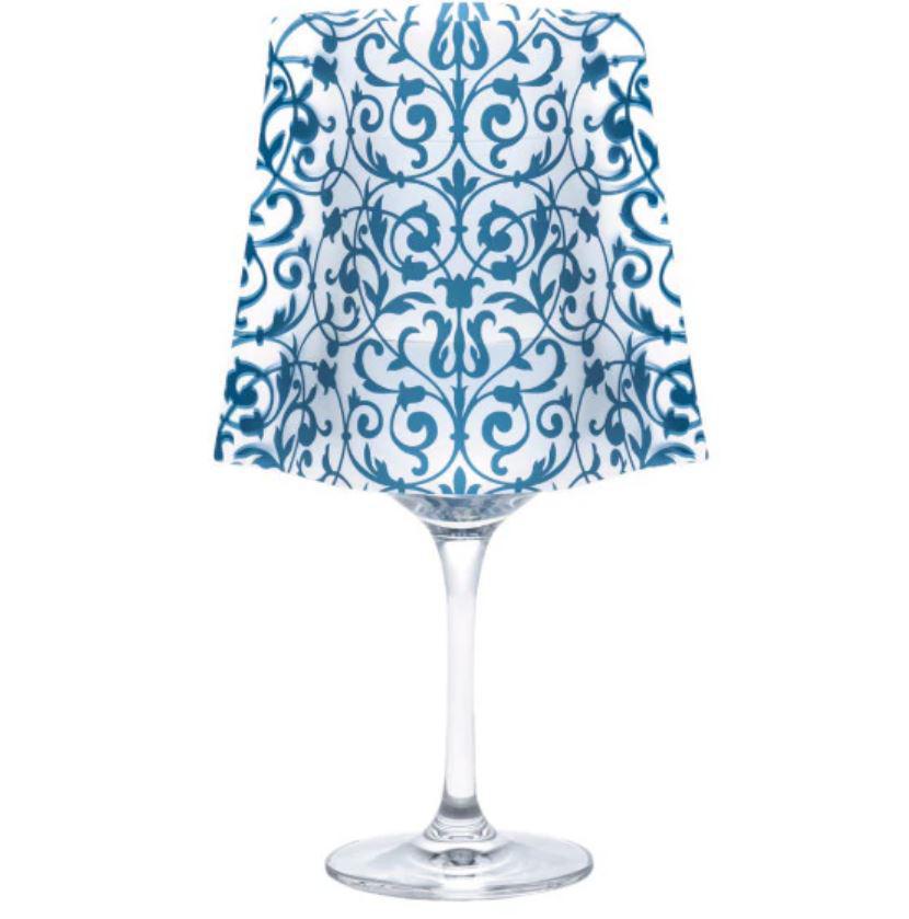 Wine Glass Shades - ChaCha Blue