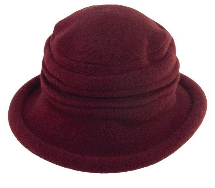 Women's Boiled Wool Cloche Tula Wine