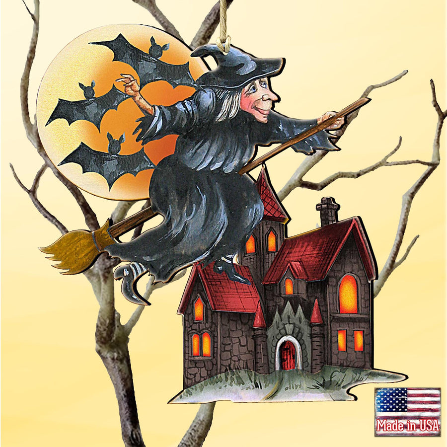 Witch Keepsake Decorative Halloween Ornament