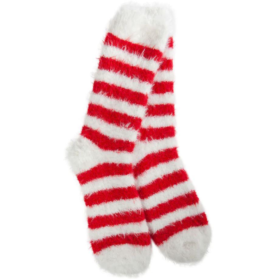 Wolrd's Softest Socks | Holiday Cozy Stripe Chic Crew