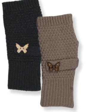 Women's Arm Warmer with Butterfly Accent Button