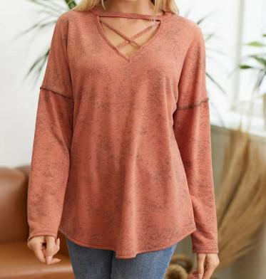 Women's Confidence Boost Vintage Pullover | Rust