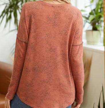 Women's Confidence Boost Vintage Pullover | Rust