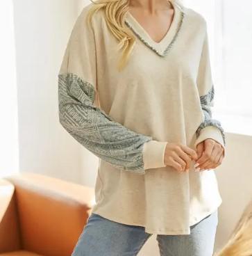 Women's Dana V-Neck Pullover | Oatmeal