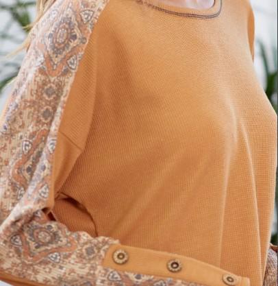 Women's Day Break Vintage Top | Camel