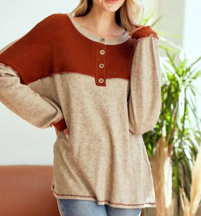 Women's Early Autumn Days Sweater | Rust