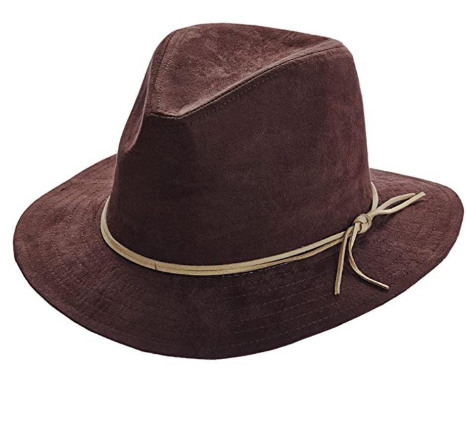 Women's Faux-Suede Safari Hat