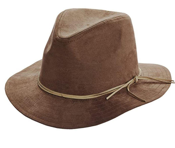 Women's Faux-Suede Safari Hat