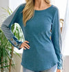 Women's Hey Fall Solid Top | Teal