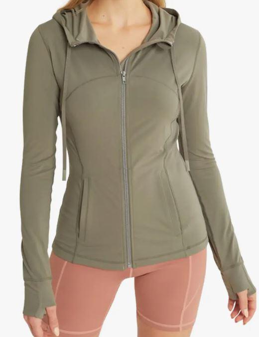 Women's Knit Solid Long Sleeve Performance Jacket | Moss