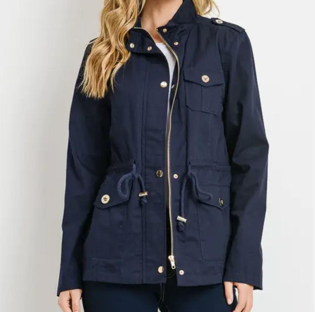 Women's Utility Parka Jacket | Navy