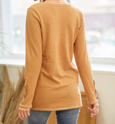 Women's Vivienne Thermal Top | Mustard