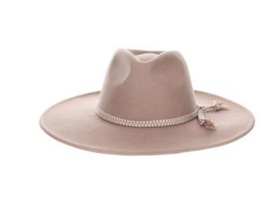 Women's Wool Felt Pinch Front Hat | Blush