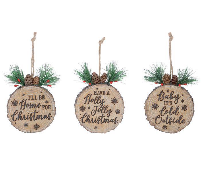 Wood Disc Ornament