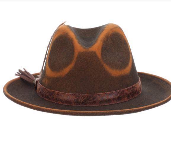 Woodstock Distressed Wool Felt Safari Hat | Chocolate