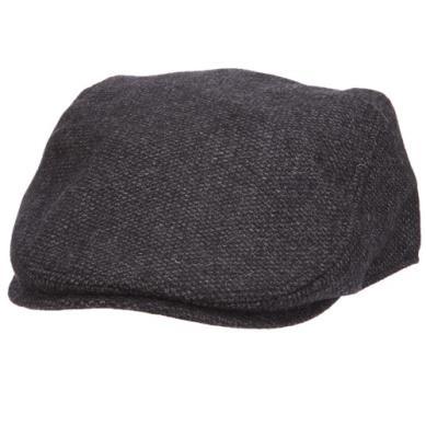 Wool Blend Nailhead Rattle Ivy Cap | Black