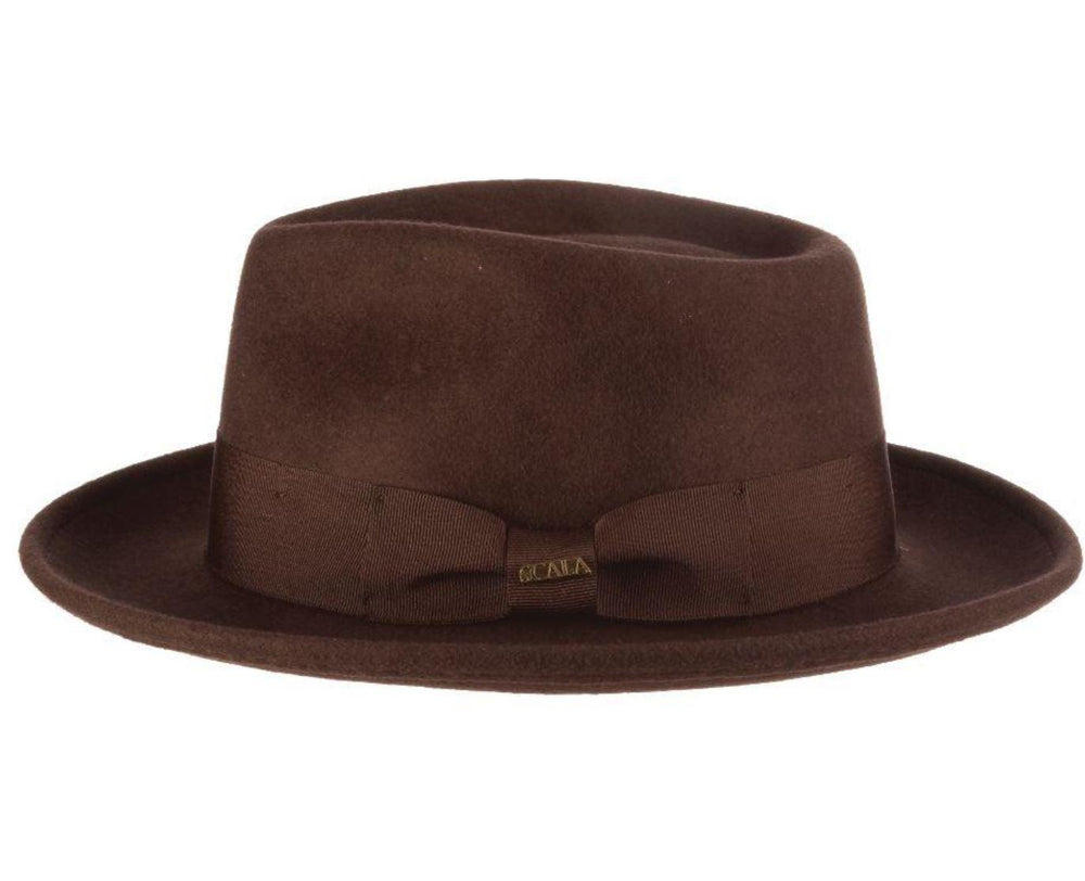 Wool Felt Fedora | Bristol Chocolate Brown