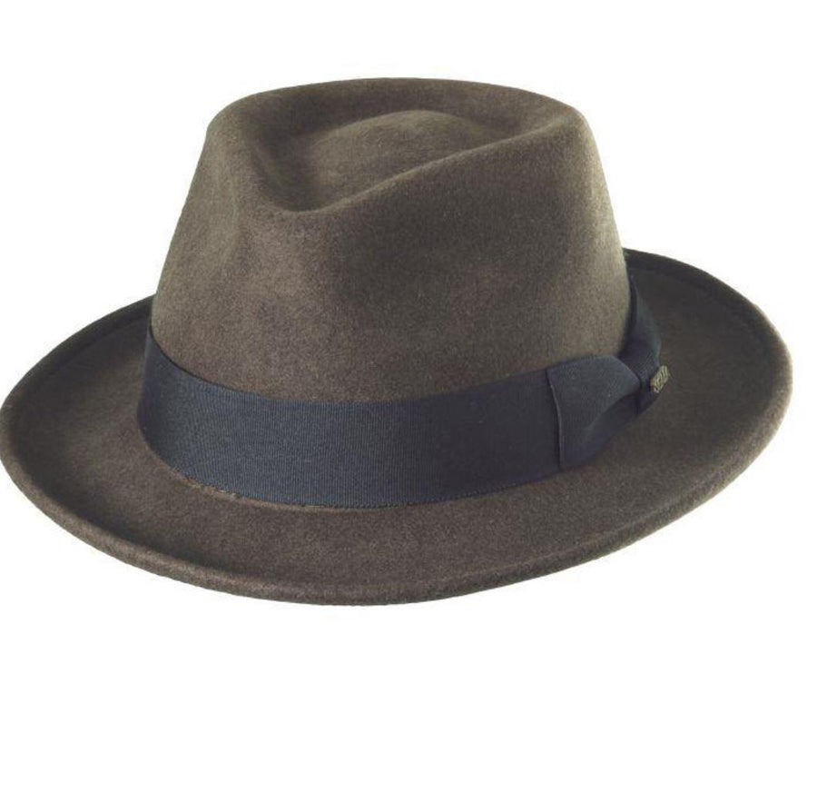 Wool Felt Fedora | Bristol Olive