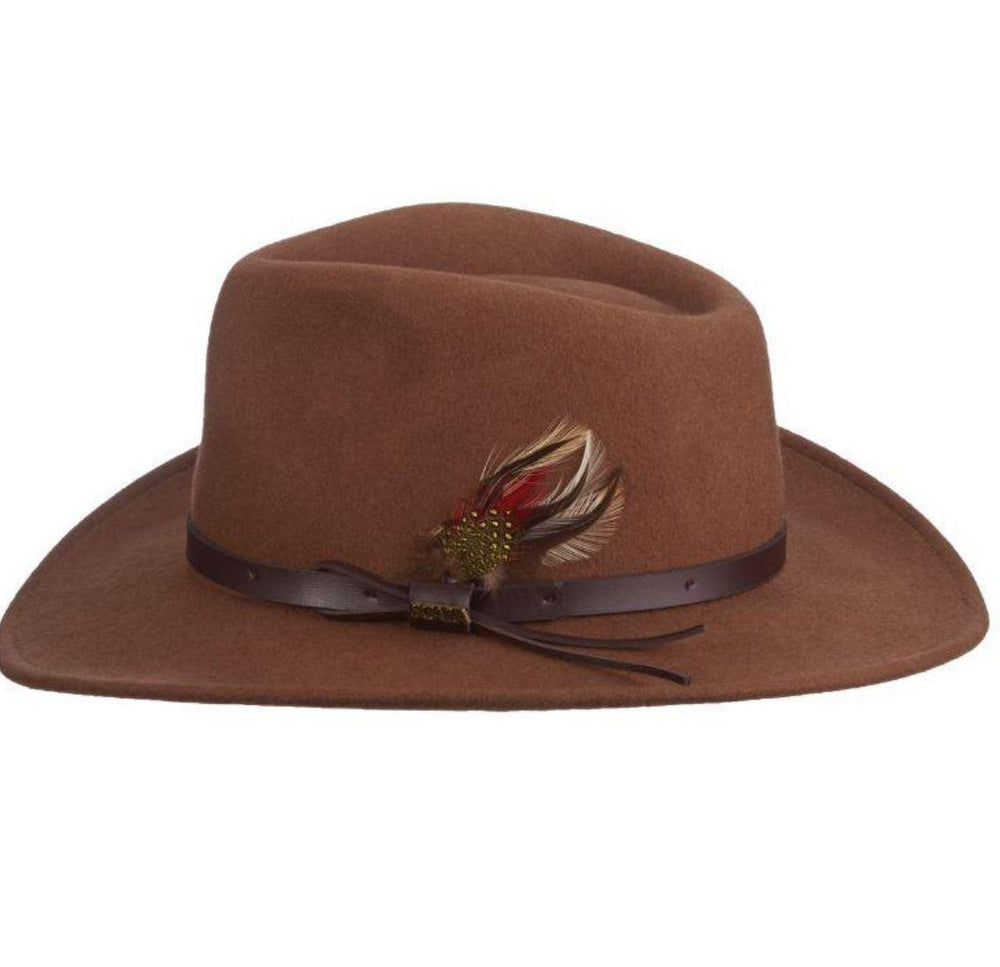 Wool Outback Hat | Pecan