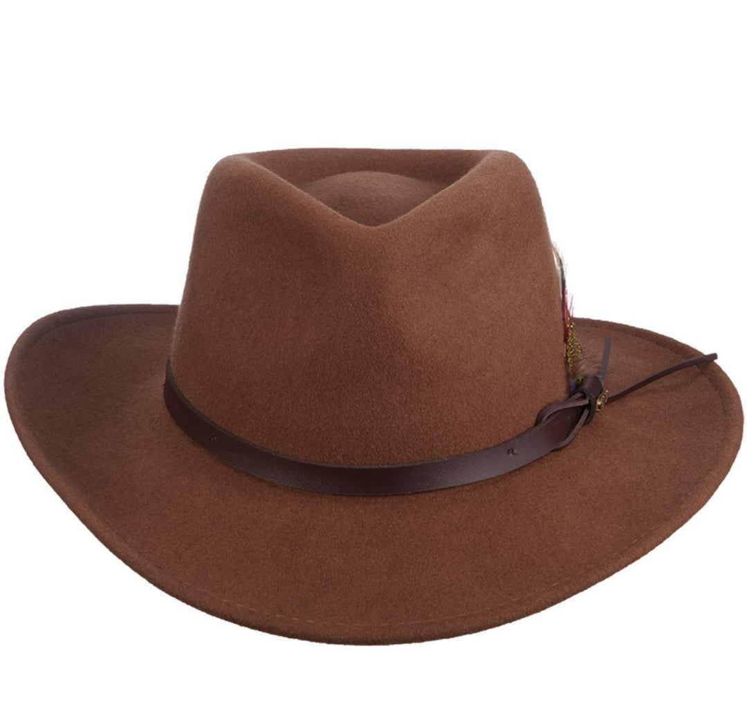 Wool Outback Hat | Pecan