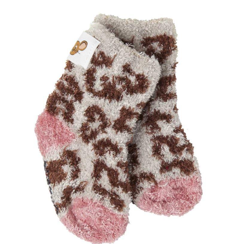 World's Softest® Mouse Creek Infant Cozy Socks Cheetah