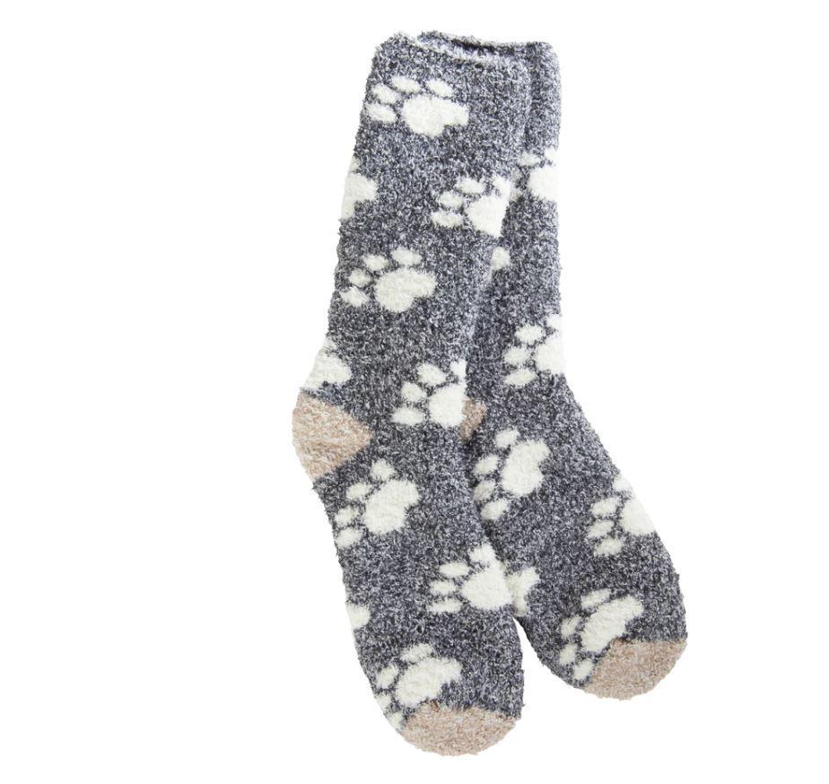 World's Softest® Socks Cozy Winter Crew | Pawprints
