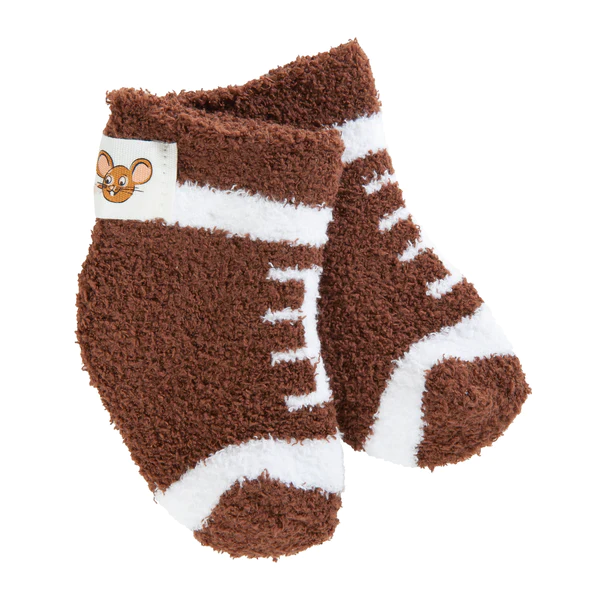 World's Softest Socks Mouse Creek Snug Infant Cozy Crew | Football