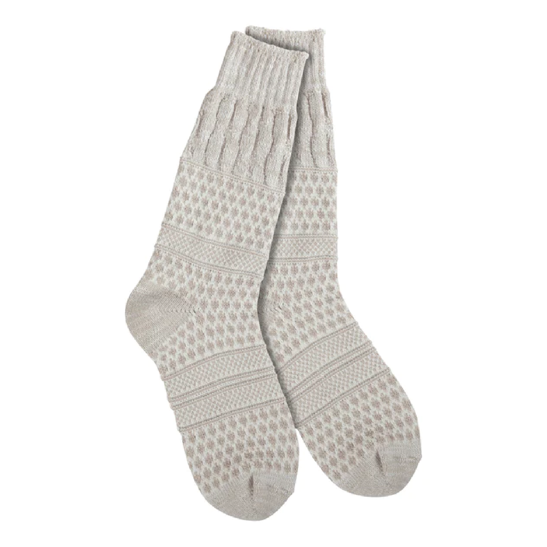 World's Softest® Socks Weekend Gallery Textured Crew | Cloud Multi