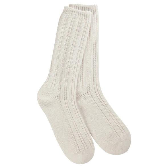 World's Softest® Socks Weekend Pointelle Crew | Cloud