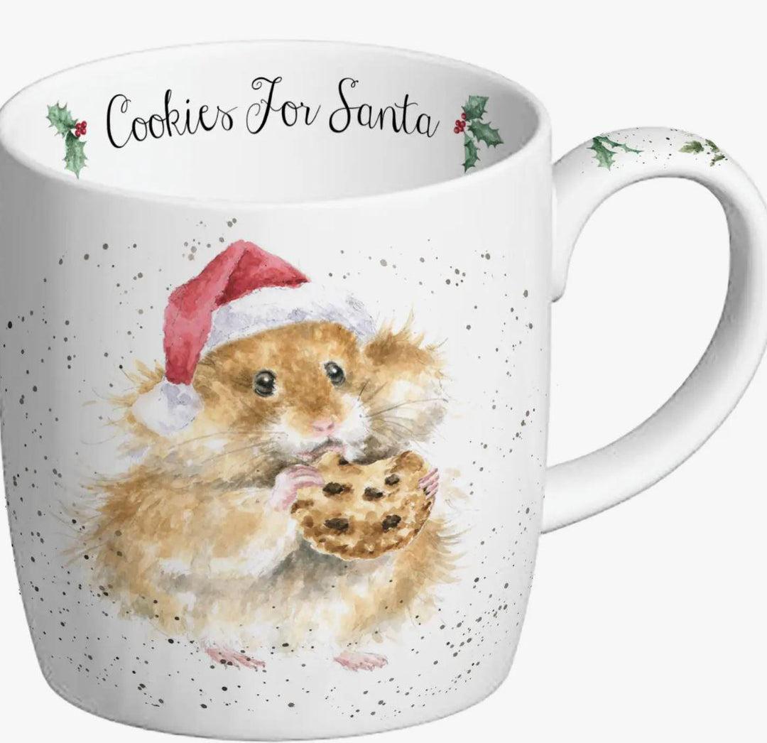 Wrendale Bone China Mug | Cookies for Santa