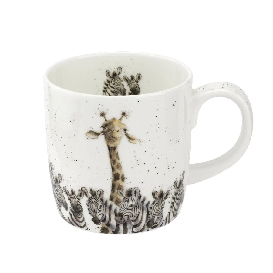 Wrendale Bone China Mug | Giraffe & Zebras