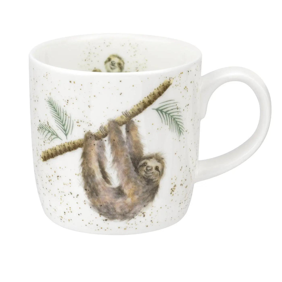 Wrendale Bone China Mug | Hanging Around Sloth