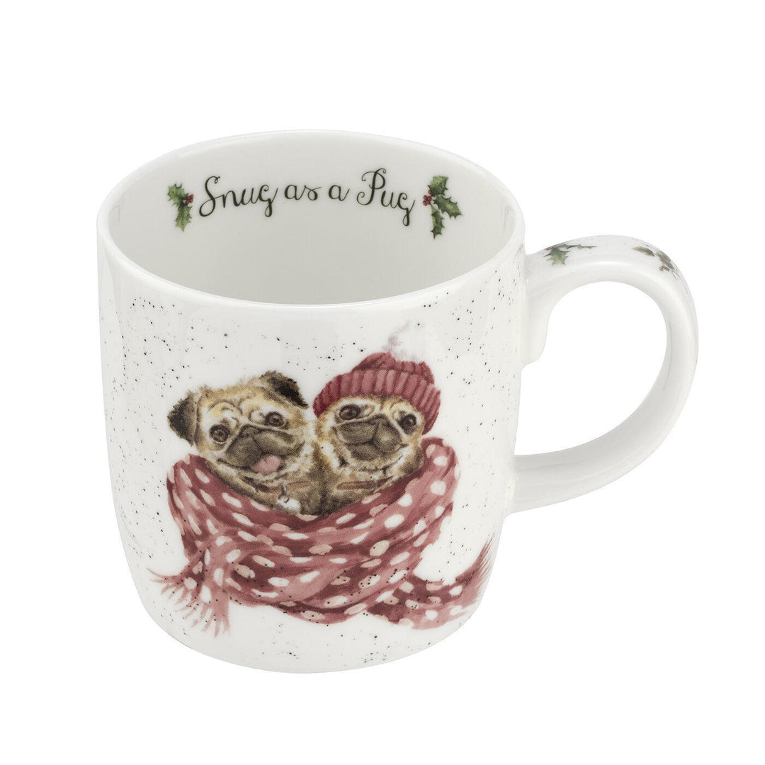 Wrendale Bone China Mug Snug as A Pug Dog