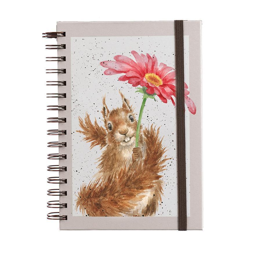 Wrendale ‘Flowers Come After Rain' Squrrel Spiral Bound Journal