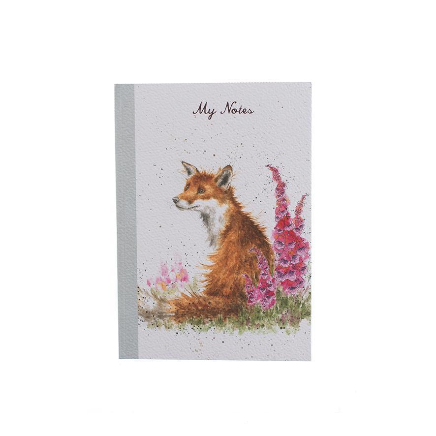 Wrendale ‘Foxgloves' Fox Small Notebook