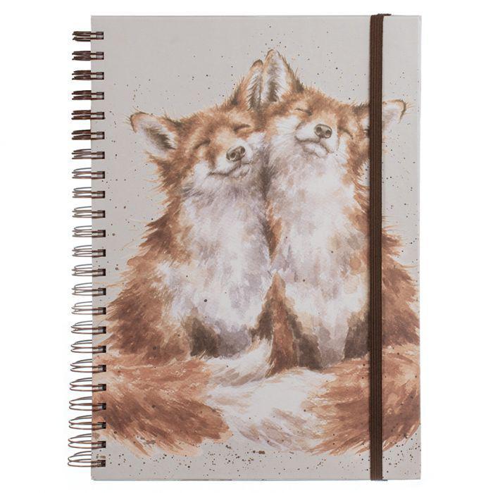 Wrendale Large Notebook | Contentment Foxes