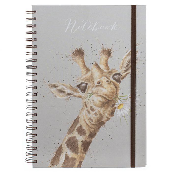 Wrendale Large Notebook | Flowers & Giraffe