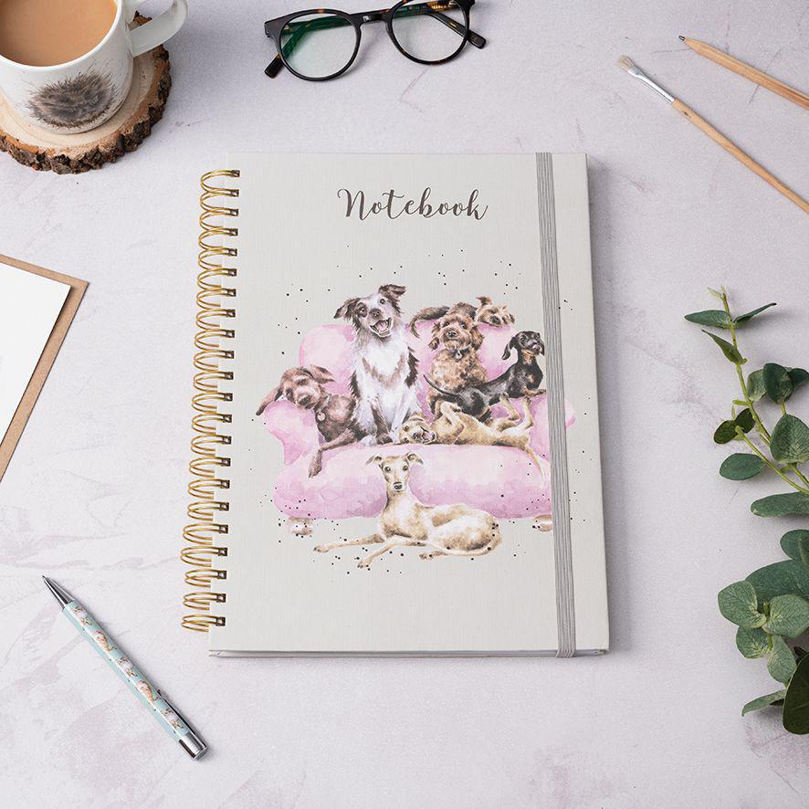 Wrendale Large Notebook | Movie Night Dogs