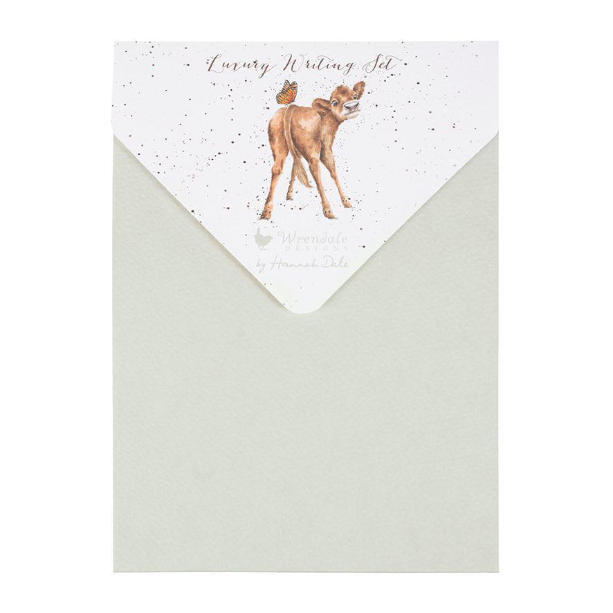 Wrendale Letter Writing Set | Flutterly Fabulous Cow