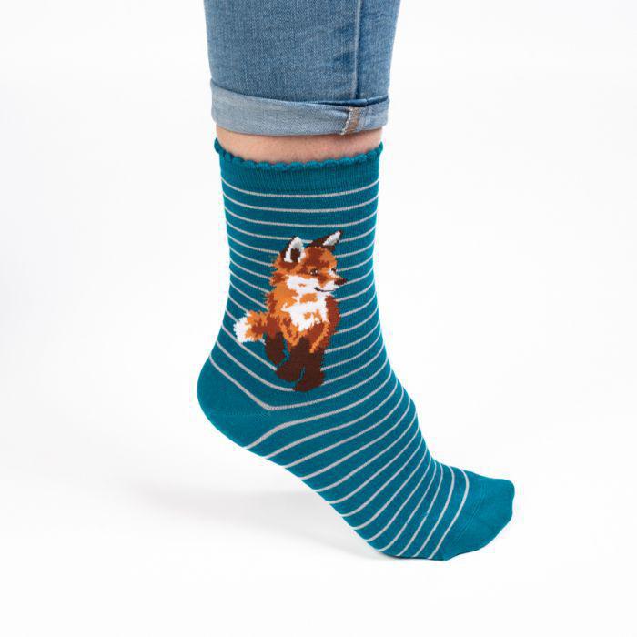 Wrendale Socks | Born to be Wild Fox