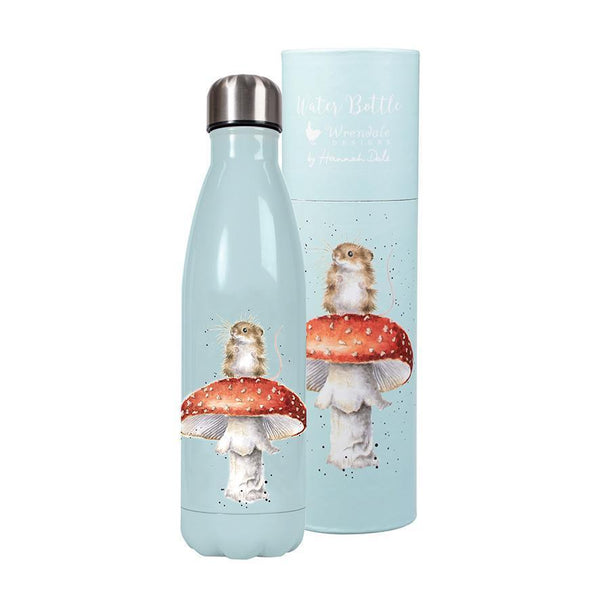 Wrendale Water Bottle | Mouse on a Mushroom