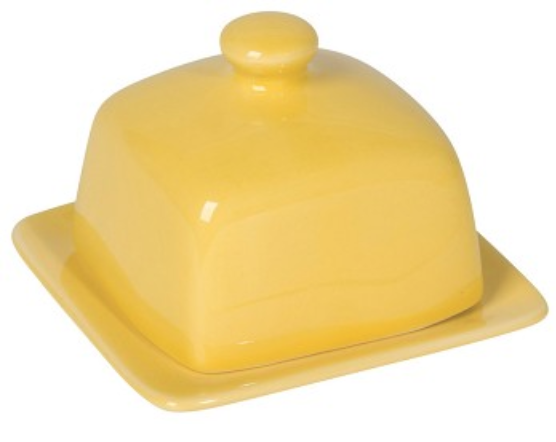 Colorful Square Butter Dishes Yellow